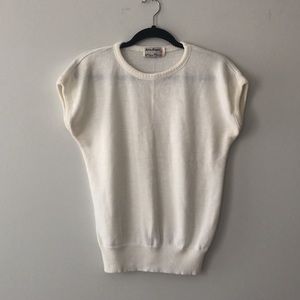 Vintage White Knit T-shirt
